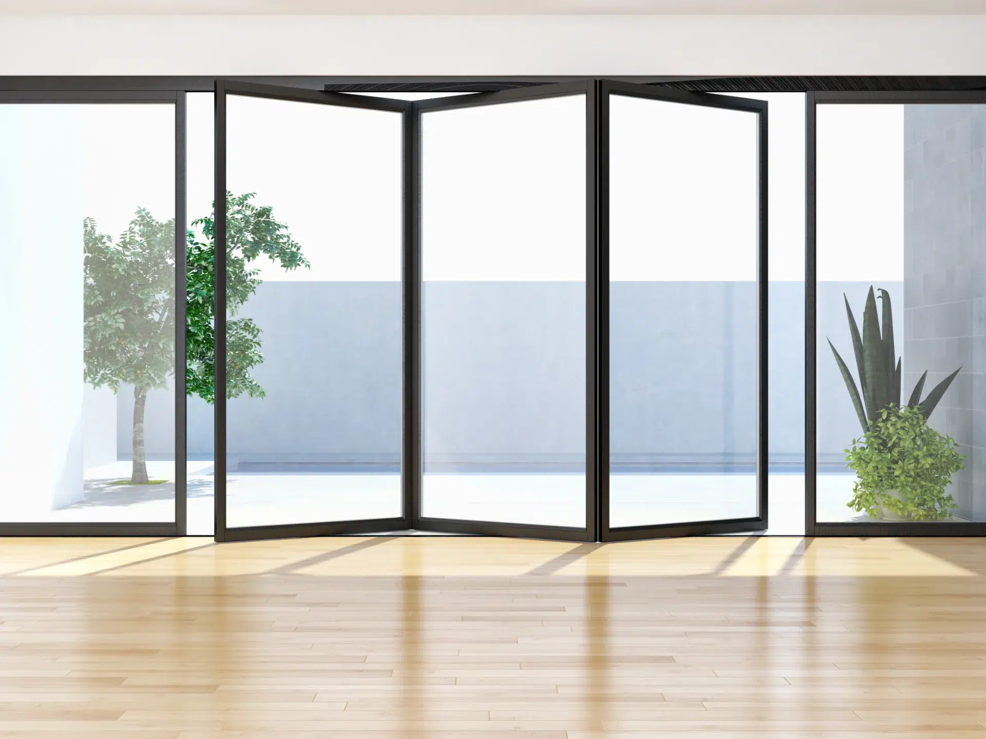 VLX 100 Bifold / Folding Door in Los Angeles, CA | Meridian Windows & Doors - detail 1