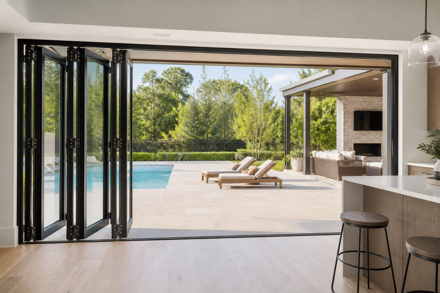 VLX 100 Bifold / Folding Door in Los Angeles, CA | Meridian Windows & Doors - detail 4