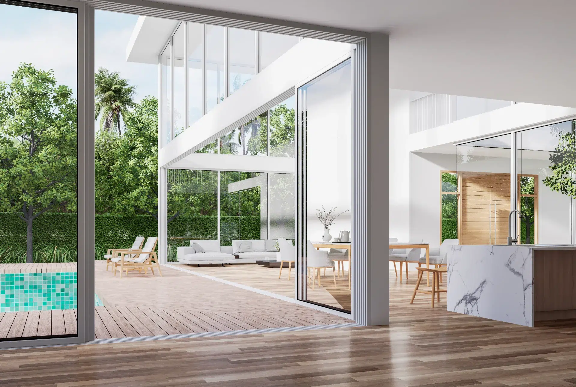VLX 138 Panoramic Sliding Door in Los Angeles, CA | Meridian Windows & Doors - detail 1