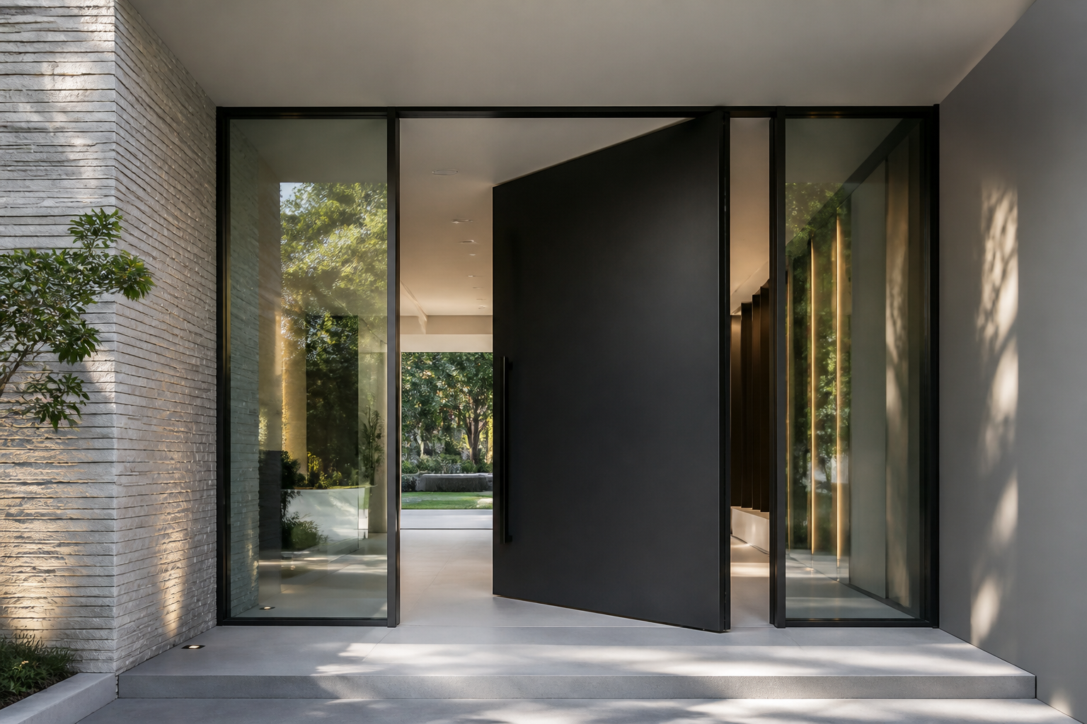 VLX 100 Pivot Door in Los Angeles, CA | Meridian Windows & Doors - detail 2